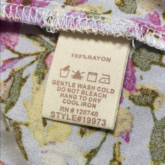 Mystree pink & green Floral Kimono Robe with Belt size m/L - Picture 10 of 10